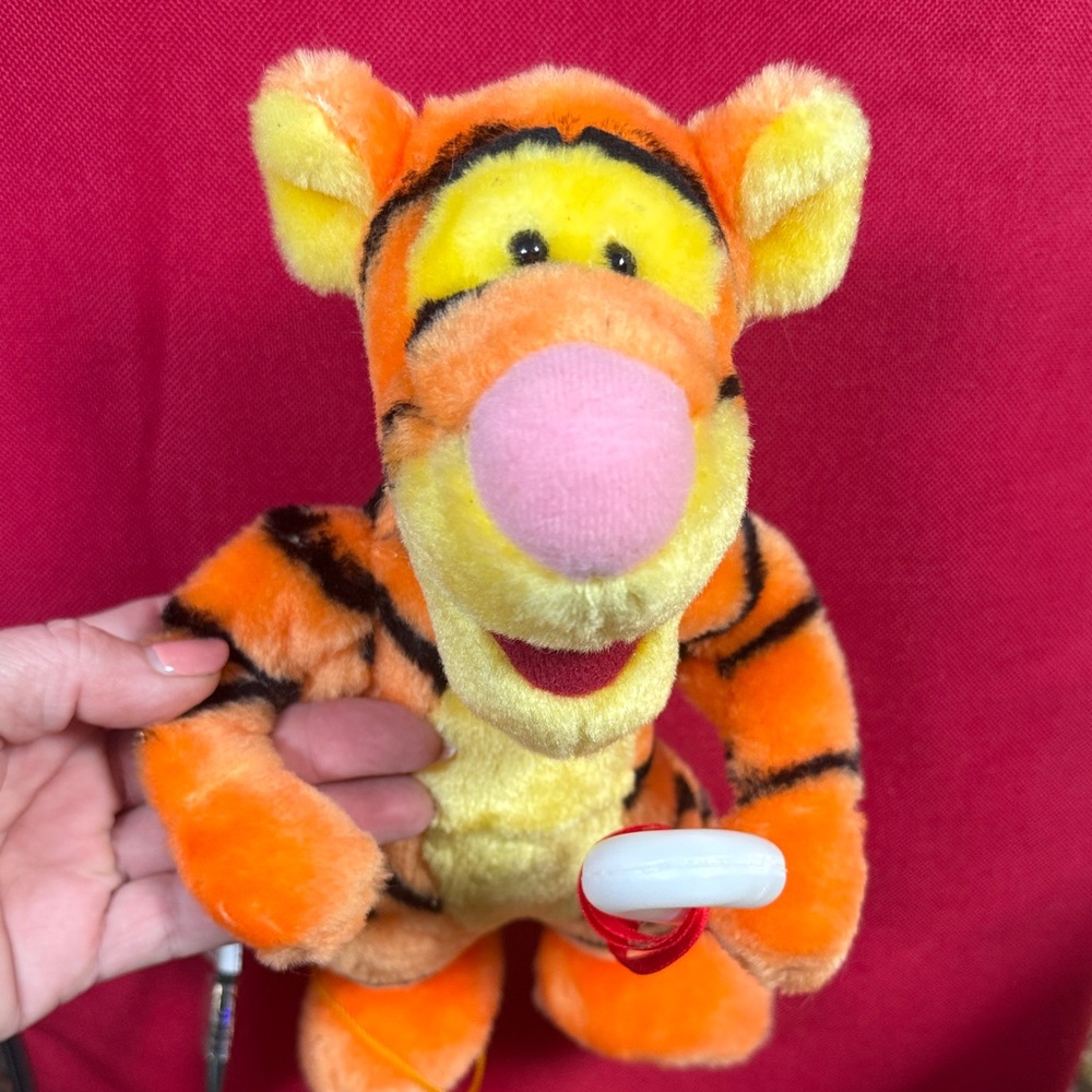 Orange Plush Tiger Kids Toy - Soft Tigger-Inspired Stuffed Animal